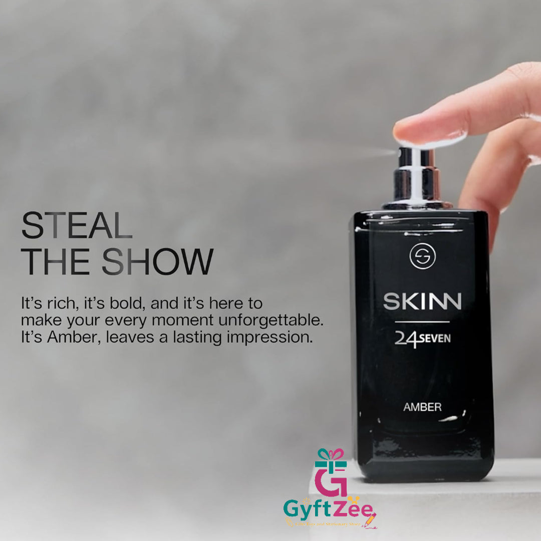 SKINN 24/7 Amber Perfume 100 ml for Men | Best online Price in India | Noida