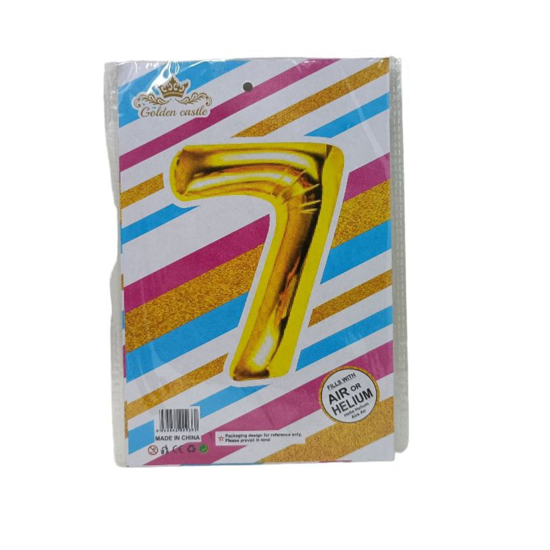 Foil/Helium 16” Balloon Number 7 for Age
