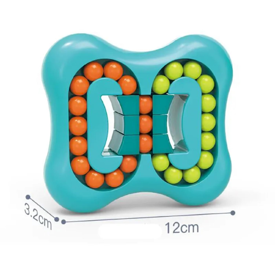 Spinning Bean Magic Cube (Random Color) ā Rotating Fidget Toy for Kids & Stress Relief