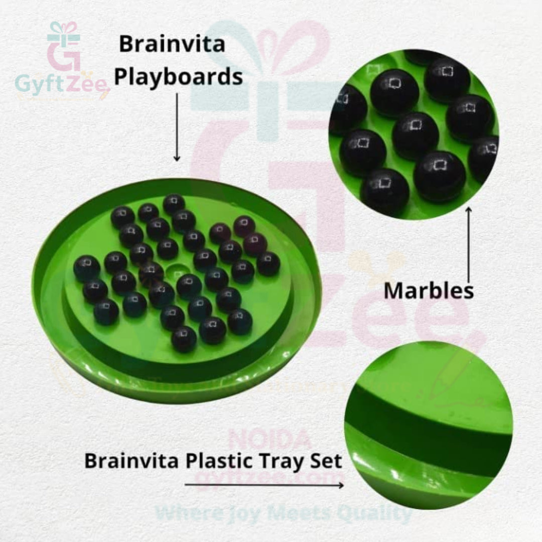 Colourful Brainvita Marble Game | Solo Brain-Boosting Toy for All Ages