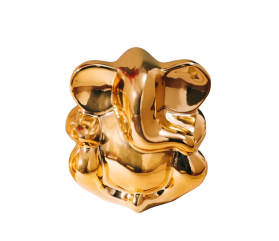 Shri Ganesha Ji Bronze Coated Medium Statue - 8 cm