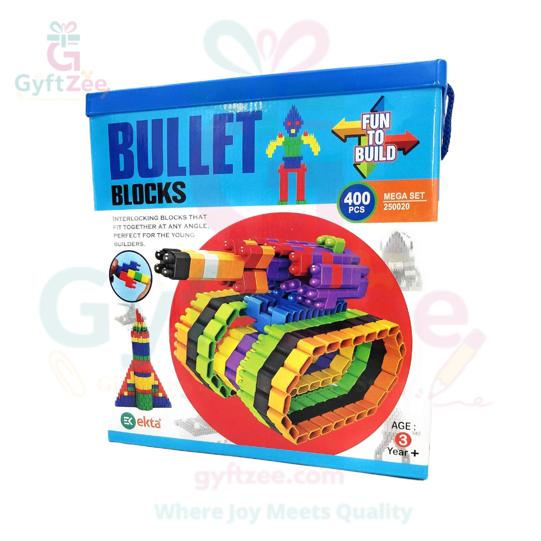 Bullet Block Game – 400 Pcs Interactive Building Set