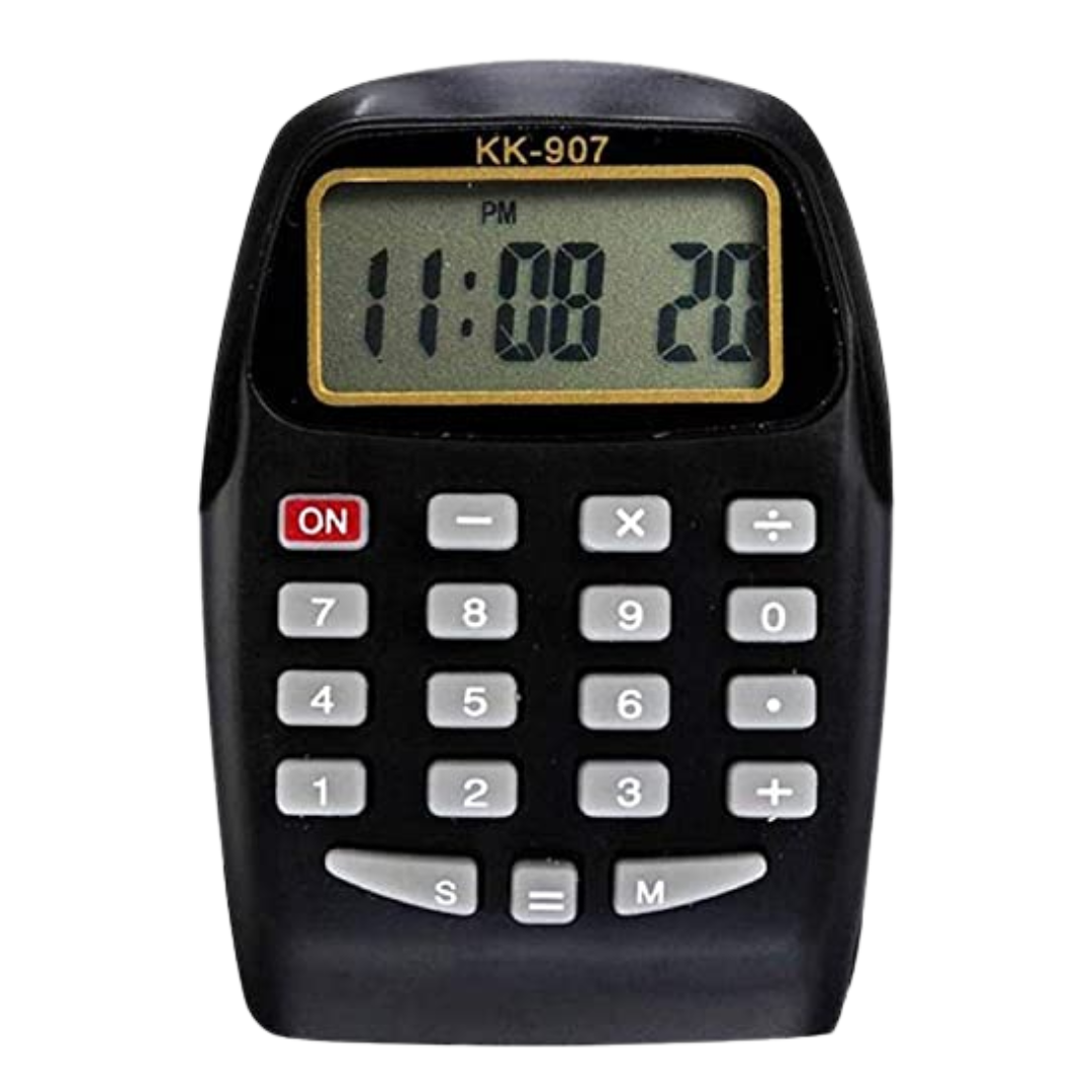 (Black color) Kids Digital Calculator Watch with Rubber Strap – Multi-Function Time & Maths
