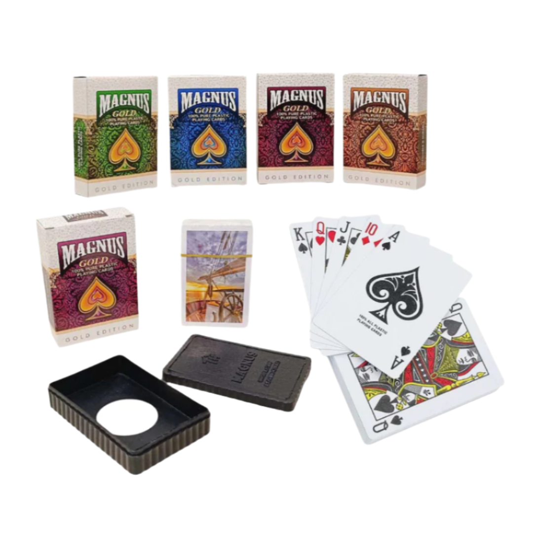 52 Card Deck, Fun Time in Diwali - Plastic Gold Edition: