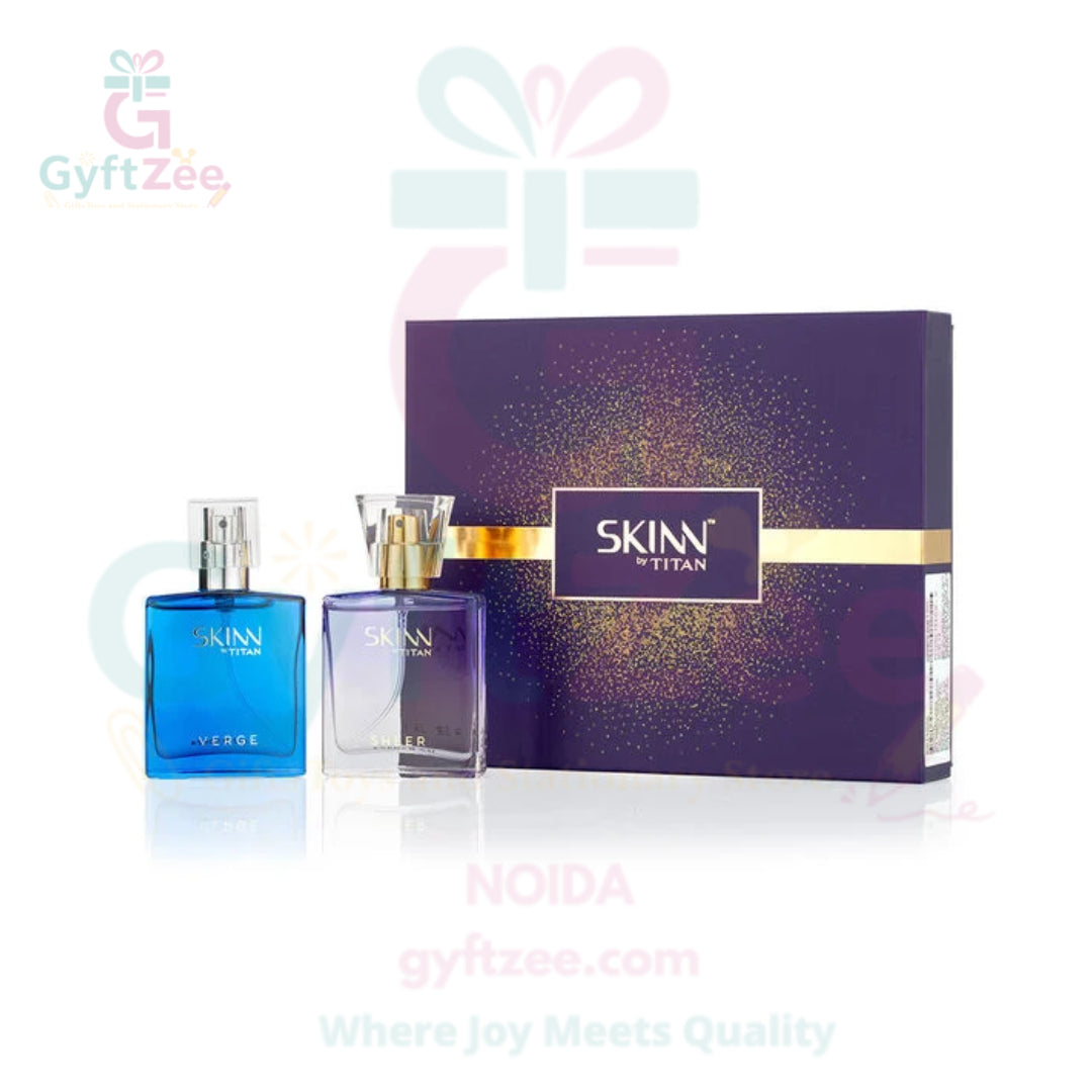 Skinn by Titan, Verge & Sheer Perfume 25 mL (Pack of 2) for Men & Women | Gift Pack | Best online Price in India | Noida