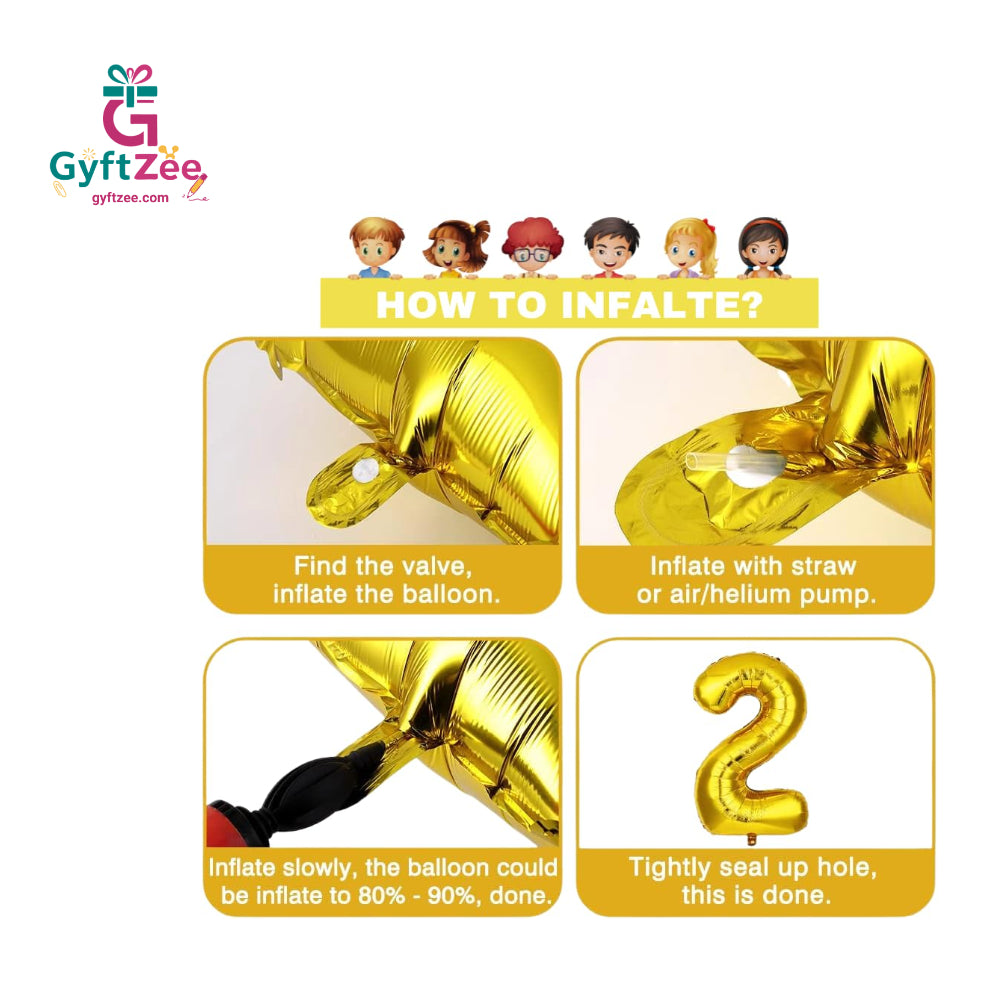 Foil/Helium Balloon Number 6 for Age
