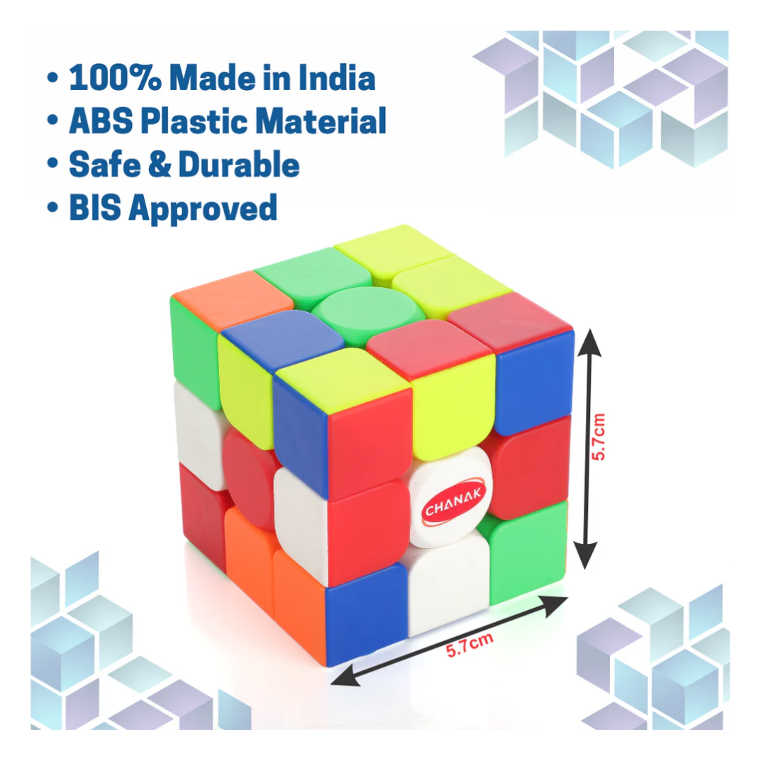 Cubestar 3x3 High-Speed Stickerless Cube | Smooth Puzzle | Brain Booster