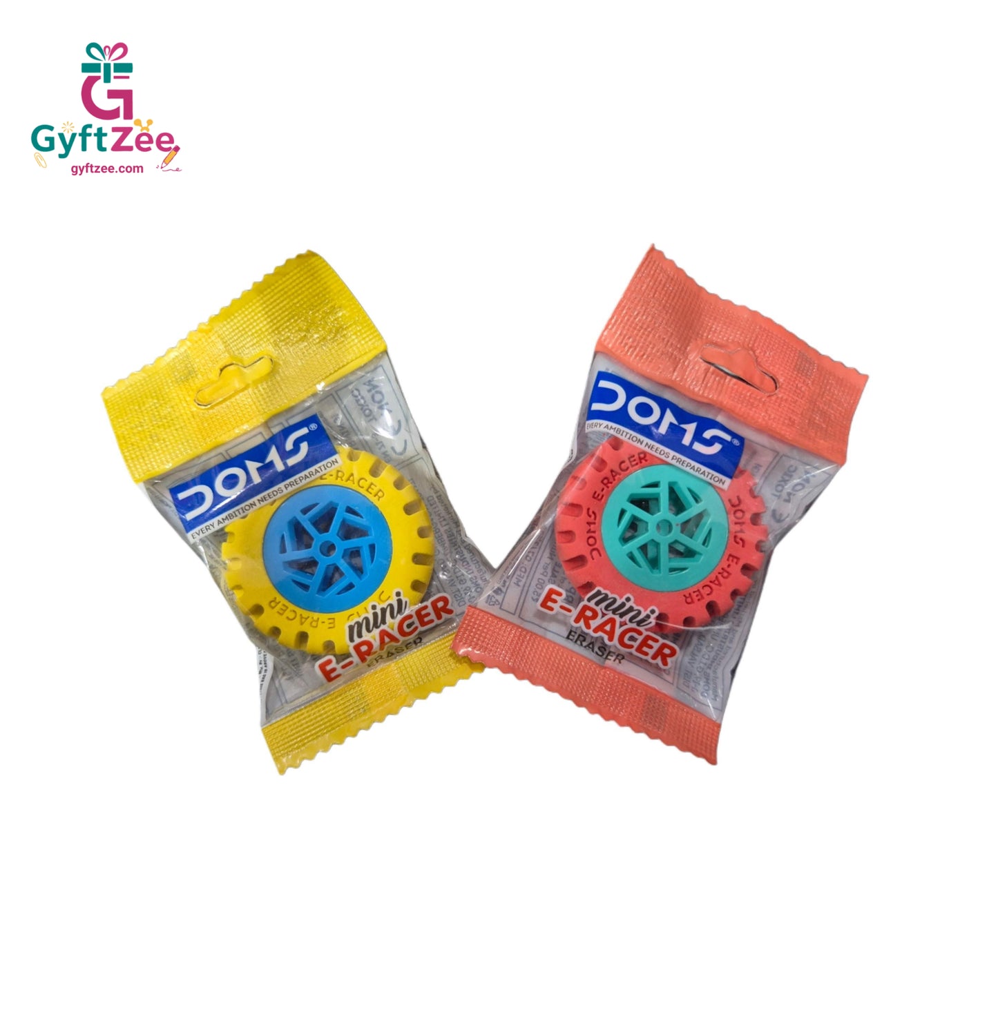 (2 pcs combo, random color) DOMS Tyre Shape Big-Eraser