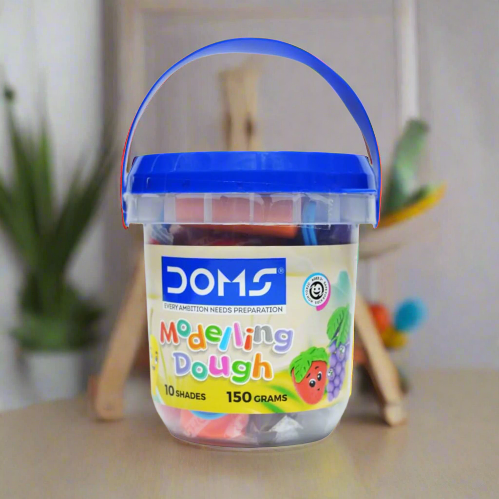 DOMS Modelling Dough 10 Shades 150 gm - Perfect for Art, Crafts & Hobbyists