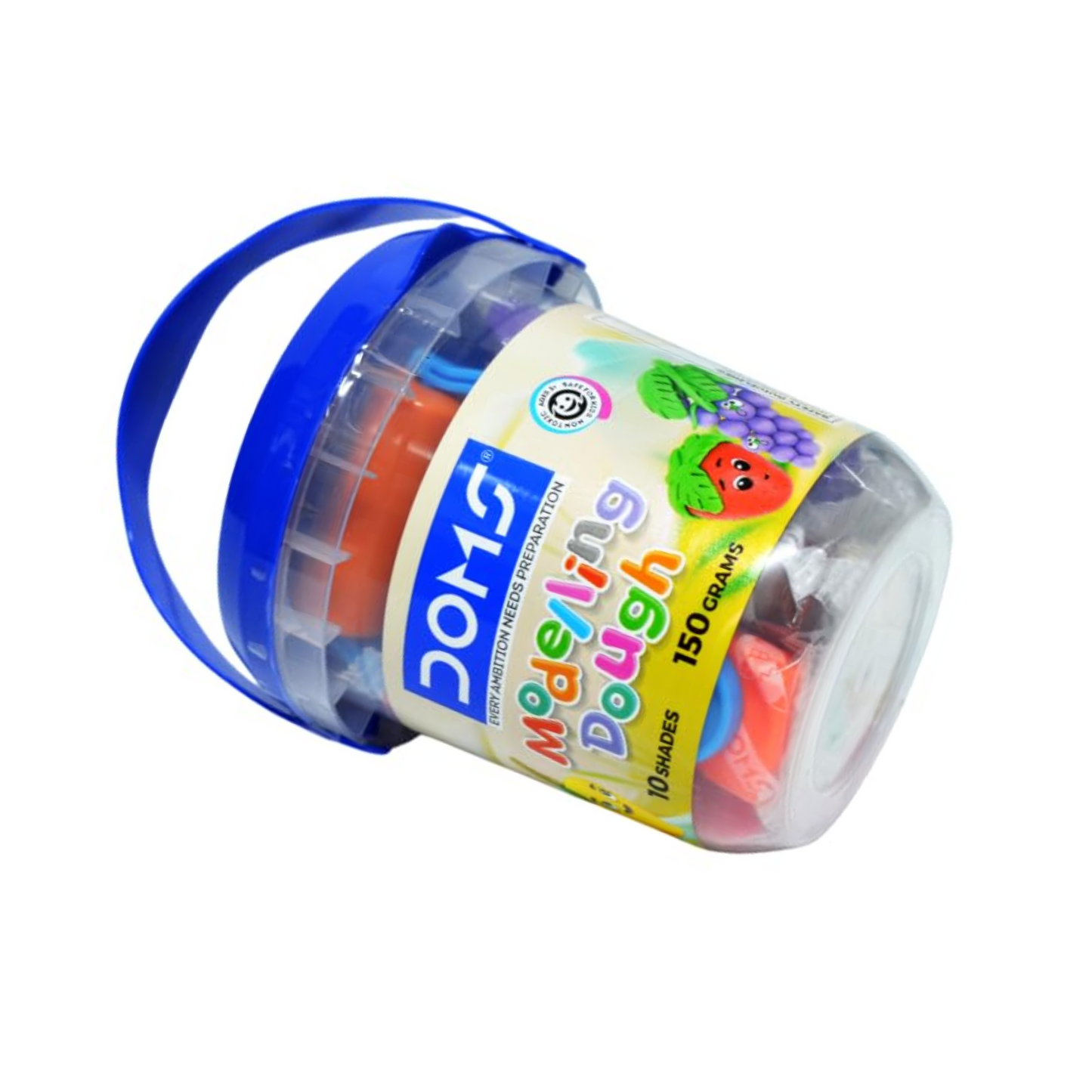 DOMS Modelling Dough 10 Shades 150 gm - Perfect for Art, Crafts & Hobbyists