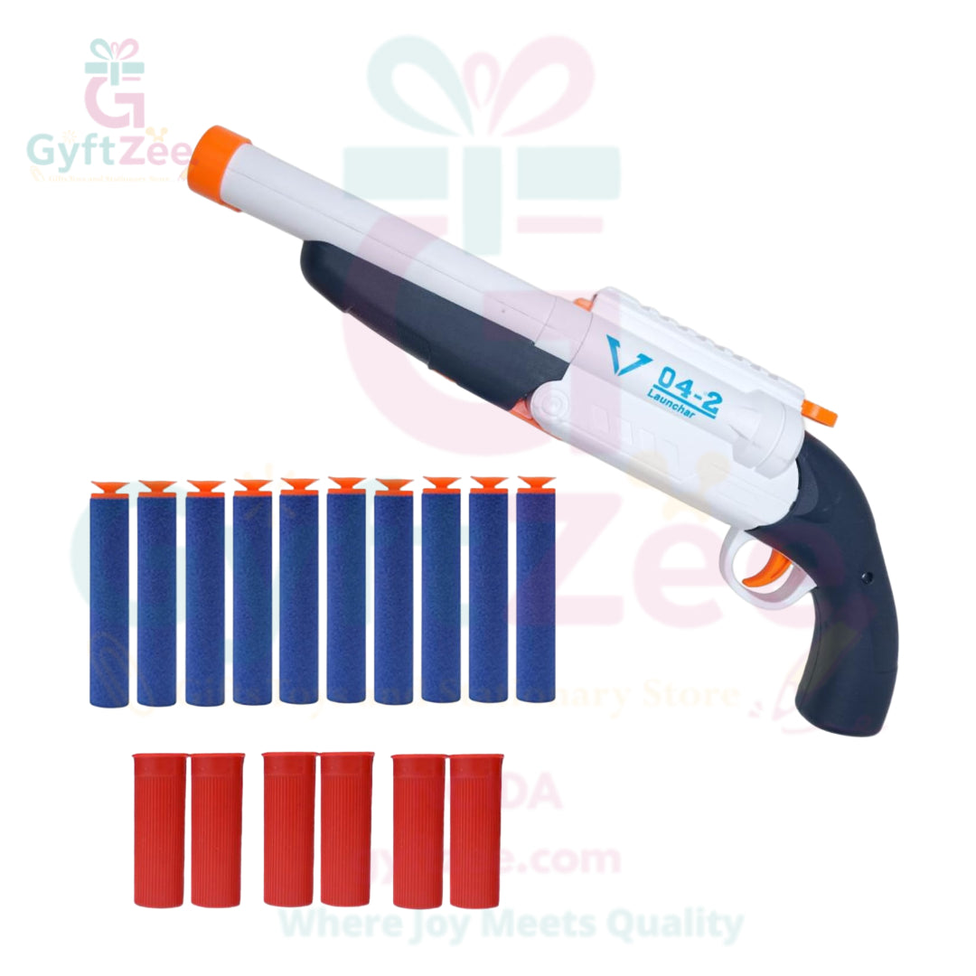 Blast Double Barreled Soft Blaster Gun - Trending
