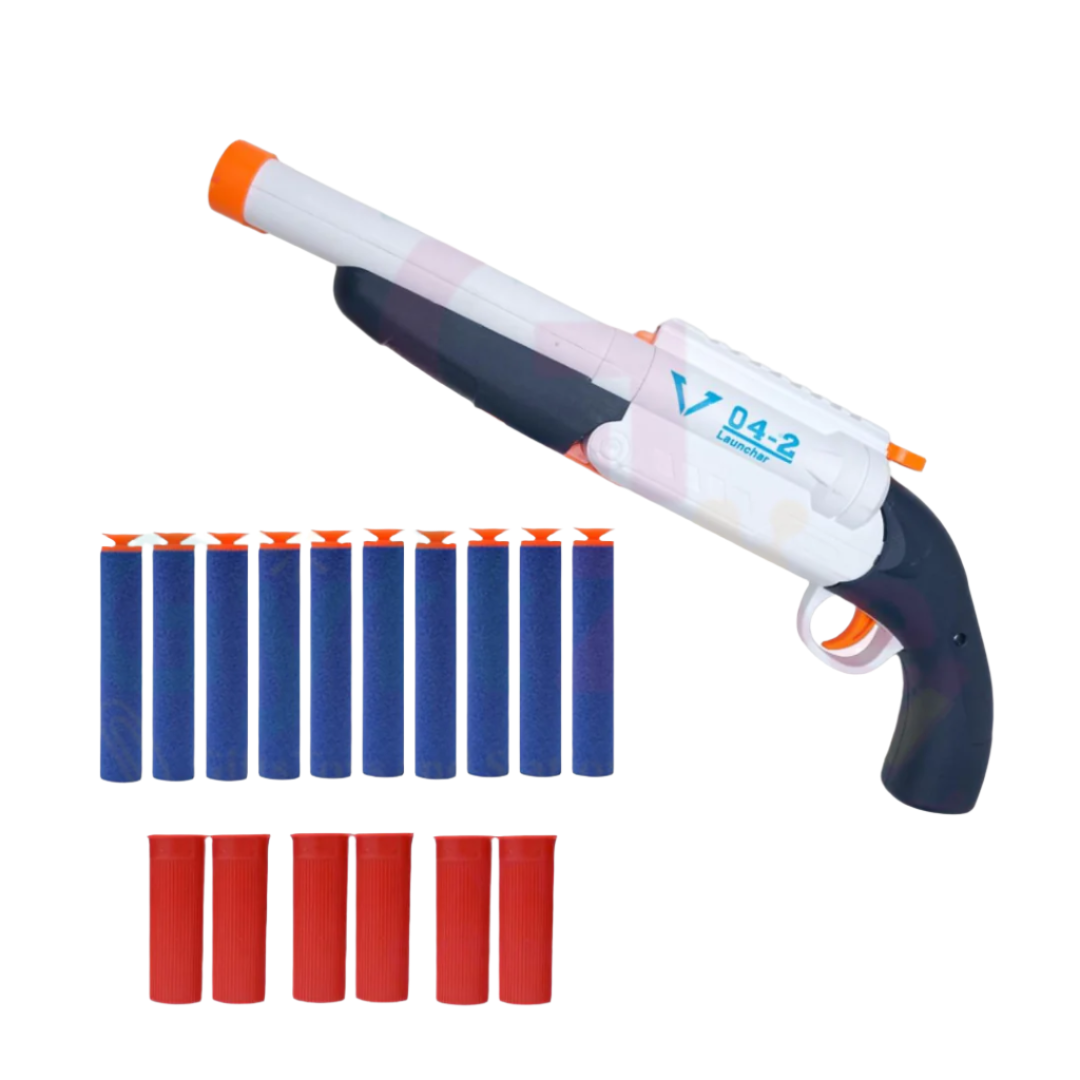 Blast Double Barreled Soft Blaster Gun - Trending