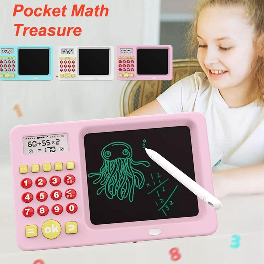 2-in-1 Early Math Learning Calculator Toy Tablet | Educational Screen