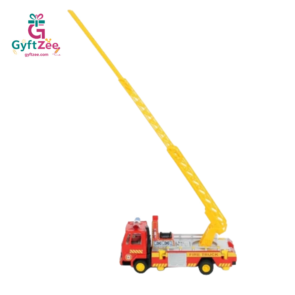 Centy Toys Fire Ladder Truck | Yellow Plastic Toy for Kids | Durable & Fun Play Vehicle