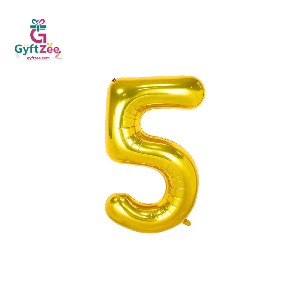 Foil/Helium Balloon Number 5 for Age