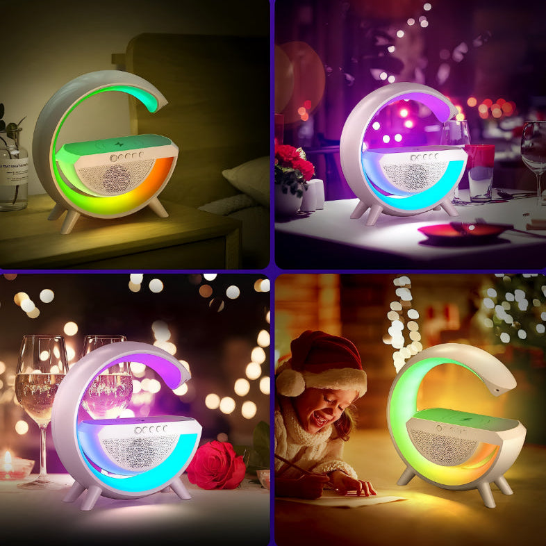 G Shape Bluetooth Speaker | LED, FM, Wireless Mobile Charging