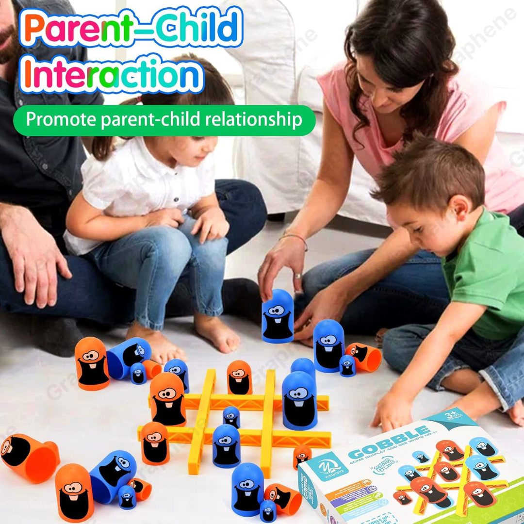 3D Gobble Strategy Board Game โ Fun Tic Tac Toe Brain Game for Kids & Families