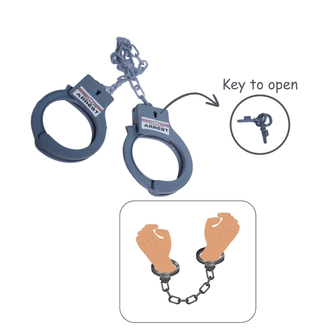 Police Gun Play Set with Handcuffs | Suction Dart Toy Revolver | Kids Role Play