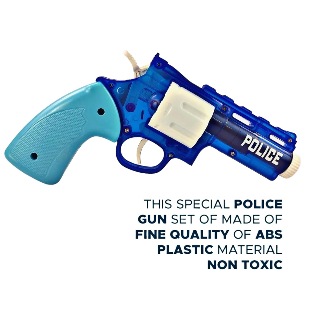 Police Gun Play Set with Handcuffs | Suction Dart Toy Revolver | Kids Role Play