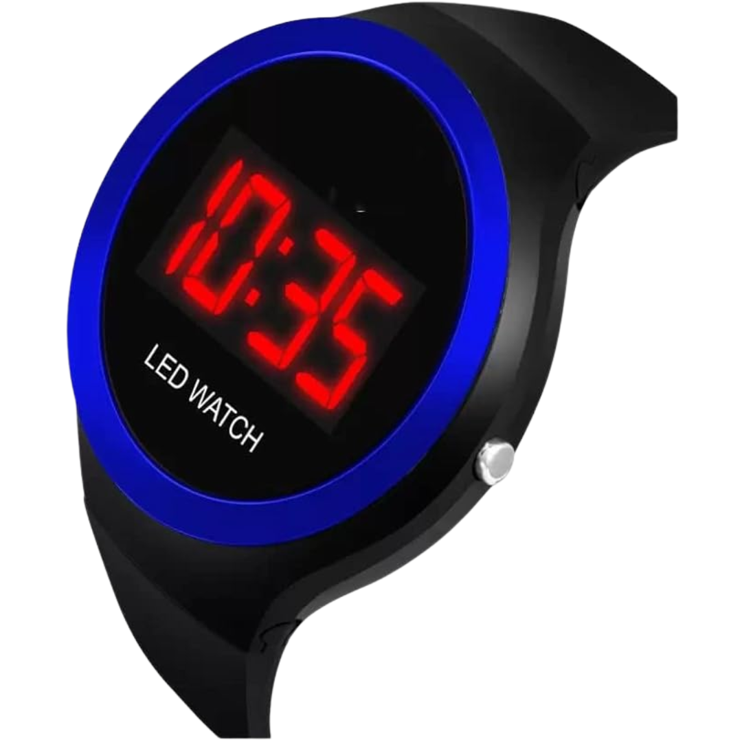 (Random color) LED Digital Watch with case for Kids – Stylish for Boys & Girls