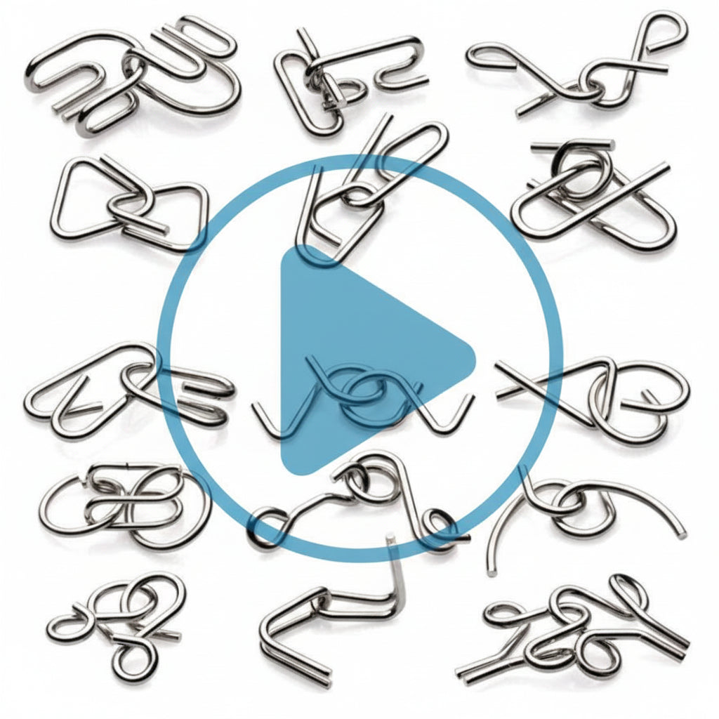 Brain Teasers Metal Puzzle 6 pcs