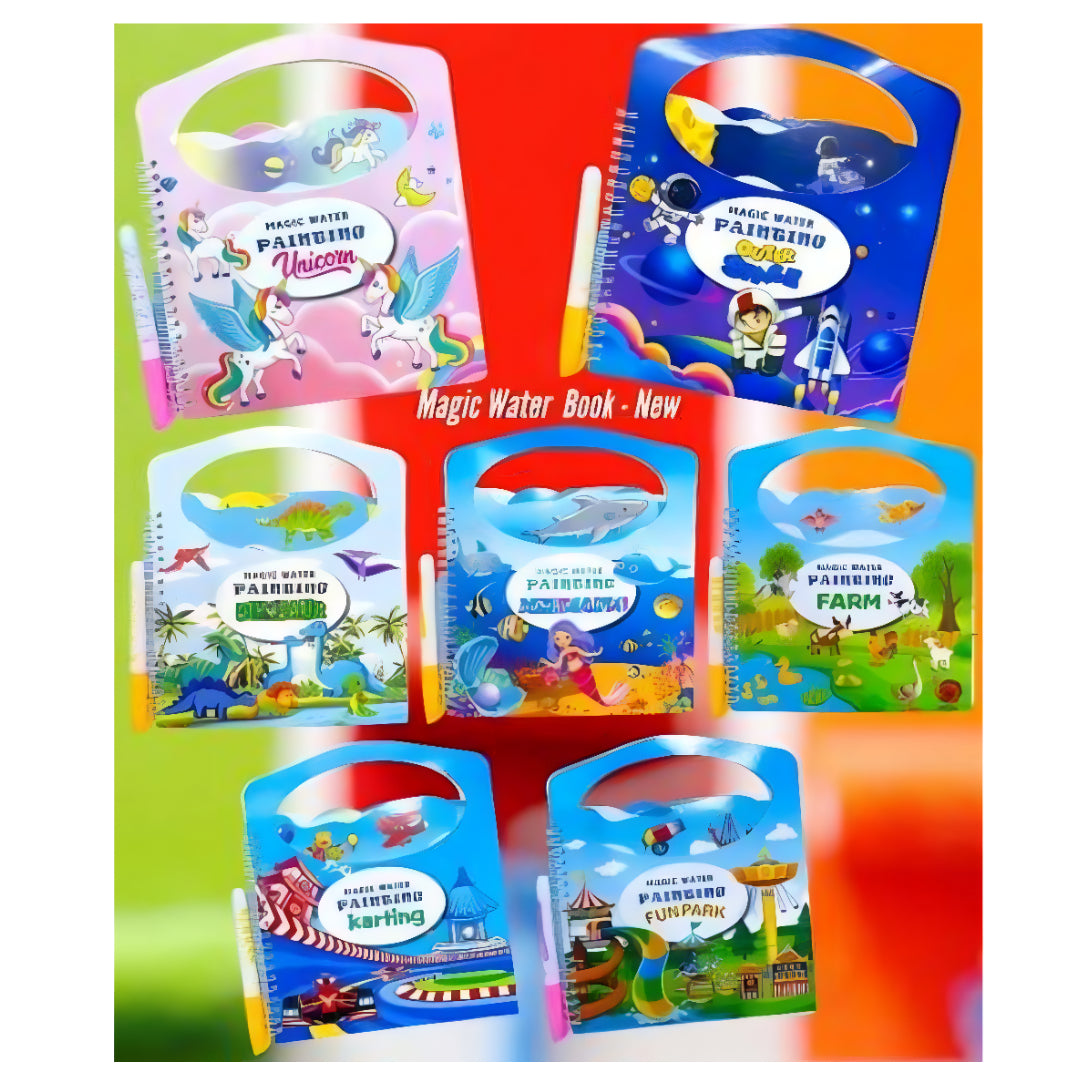 (1 pcs) Magic Waterbook for Kids (Random DINO and other Random characters)