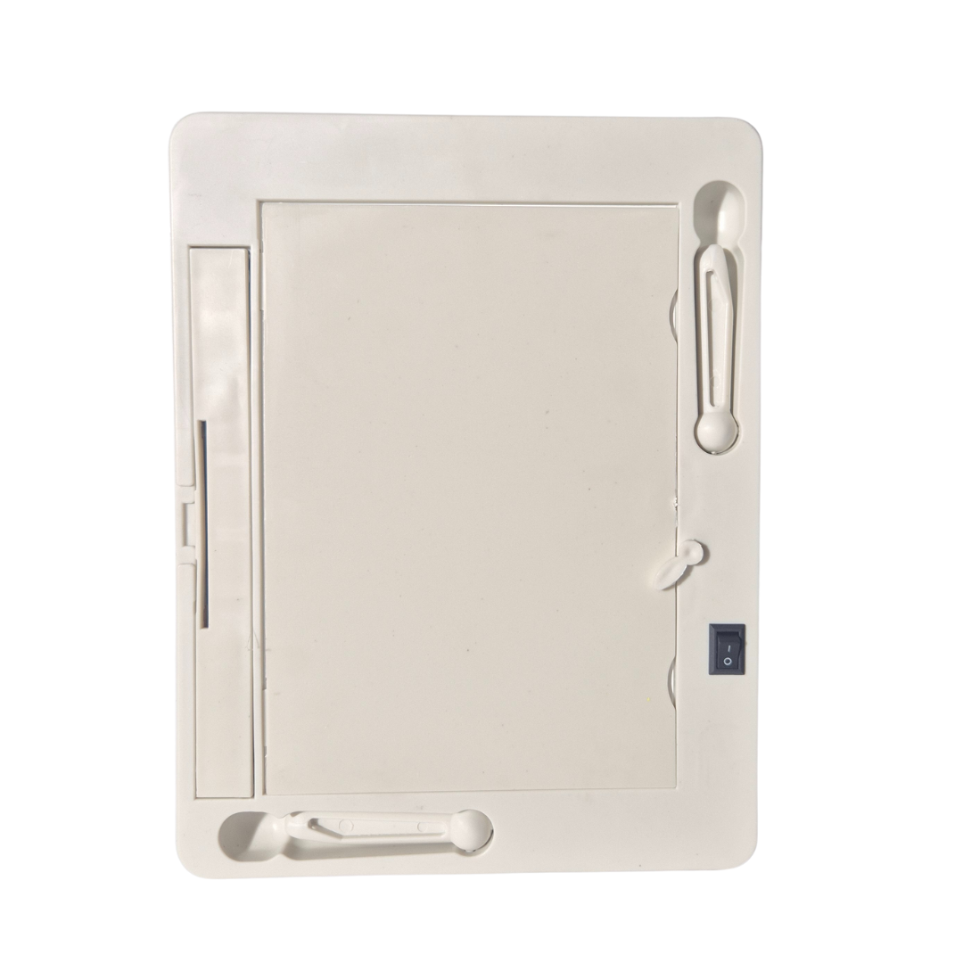 2-in-1 Magic Mirror & Photo Frame – 6x8 inch, Rectangular, White