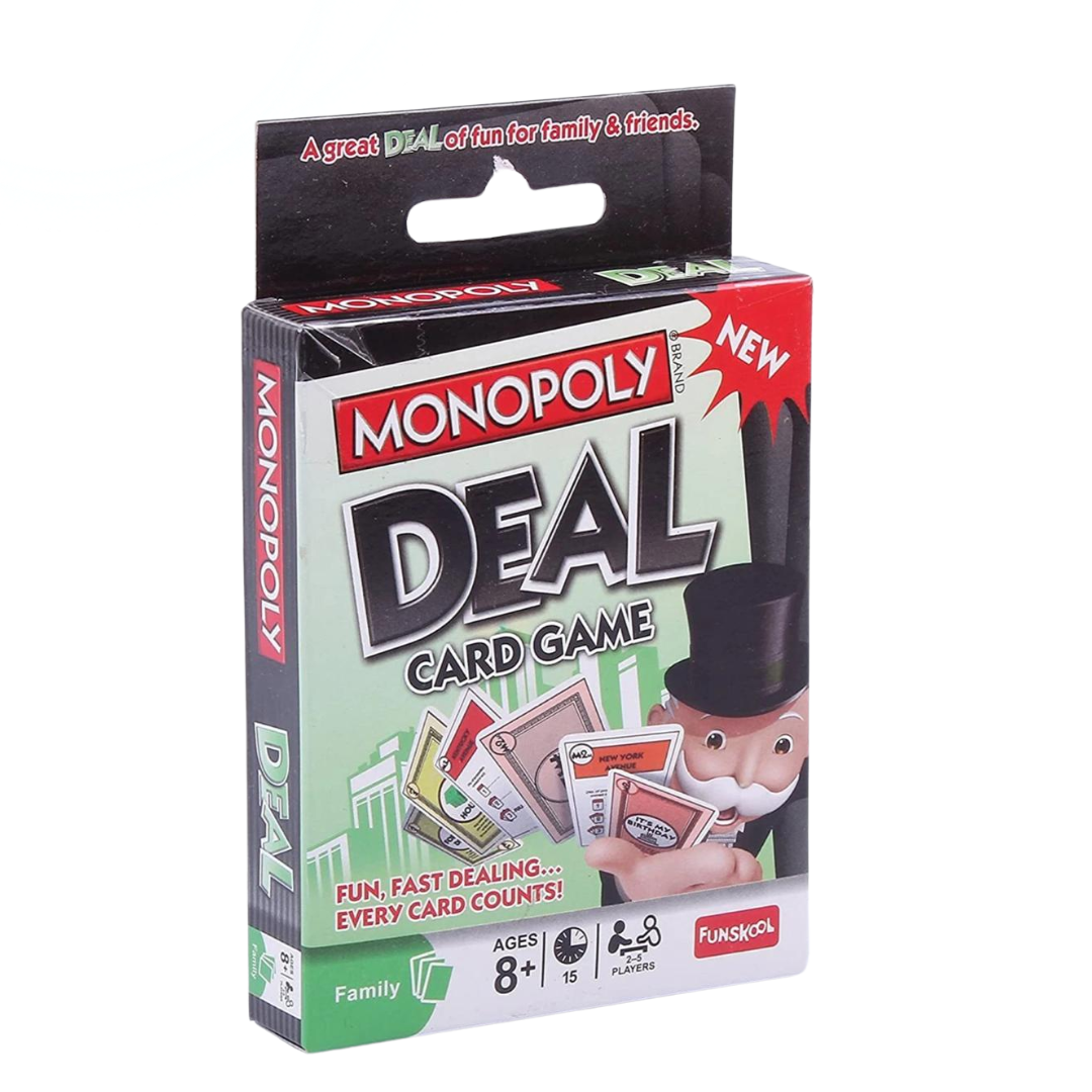 Monopoly Deal Card Game | Travel-Friendly Fun for Kids, Adults & Families (2-5 Players)
