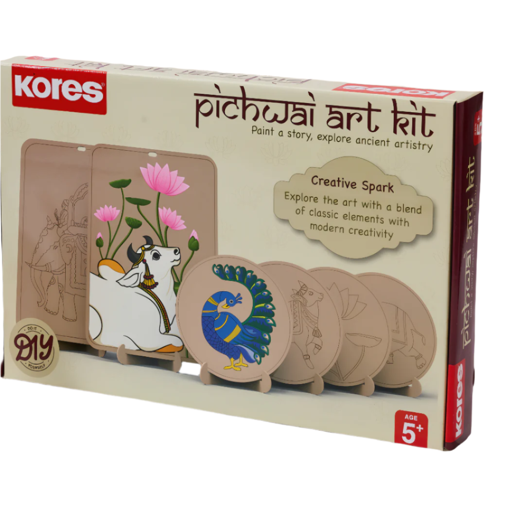 DIY Pichwai Art Kit for Kids Aged 5+ | Craft, Paint & Create Traditional Art