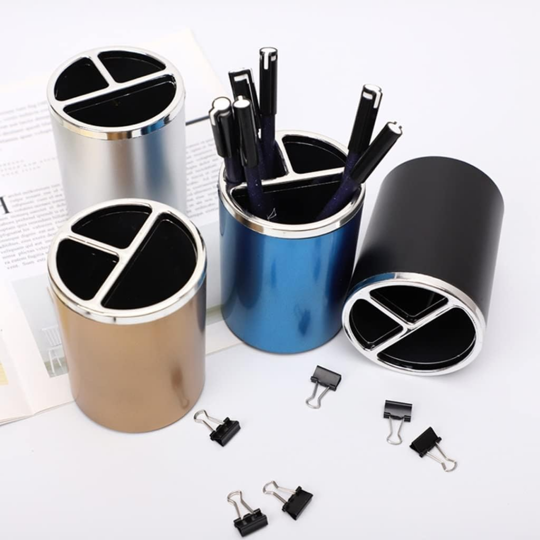 Pen Pencil Holder Stand (Random Color) | Multipurpose | Desk Organizer for Office, School & Makeup Brushes