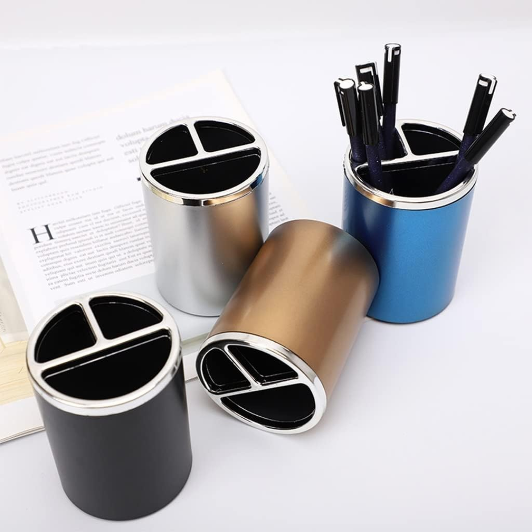 Pen Pencil Holder Stand (Random Color) | Multipurpose | Desk Organizer for Office, School & Makeup Brushes