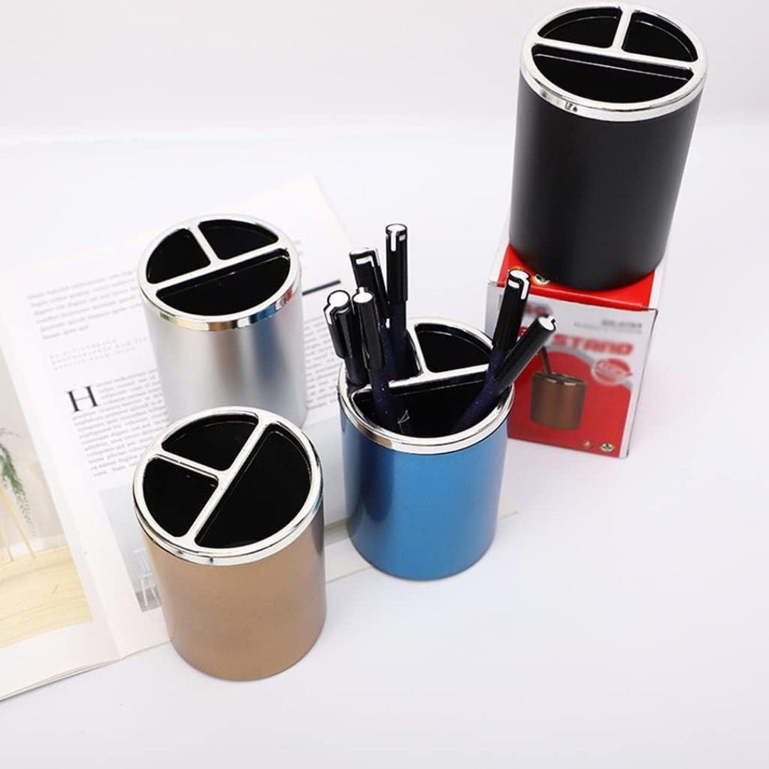 Pen Pencil Holder Stand (Random Color) | Multipurpose | Desk Organizer for Office, School & Makeup Brushes