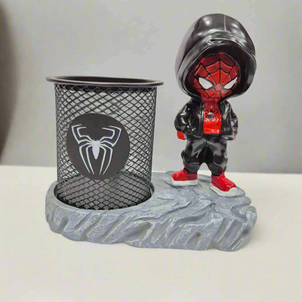 Superhero Polyresin Pencil Holder – Premium Stationery Organizer & Unique Gift