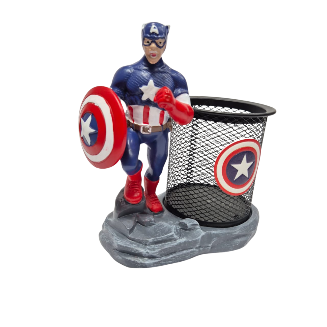 Superhero Polyresin Pencil Holder – Premium Stationery Organizer & Unique Gift