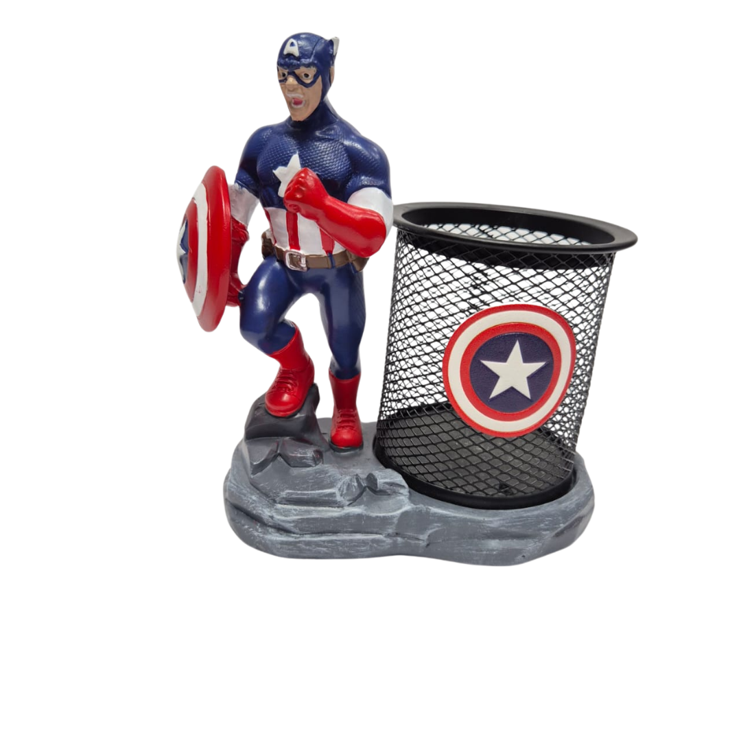 Superhero Polyresin Pencil Holder – Premium Stationery Organizer & Unique Gift