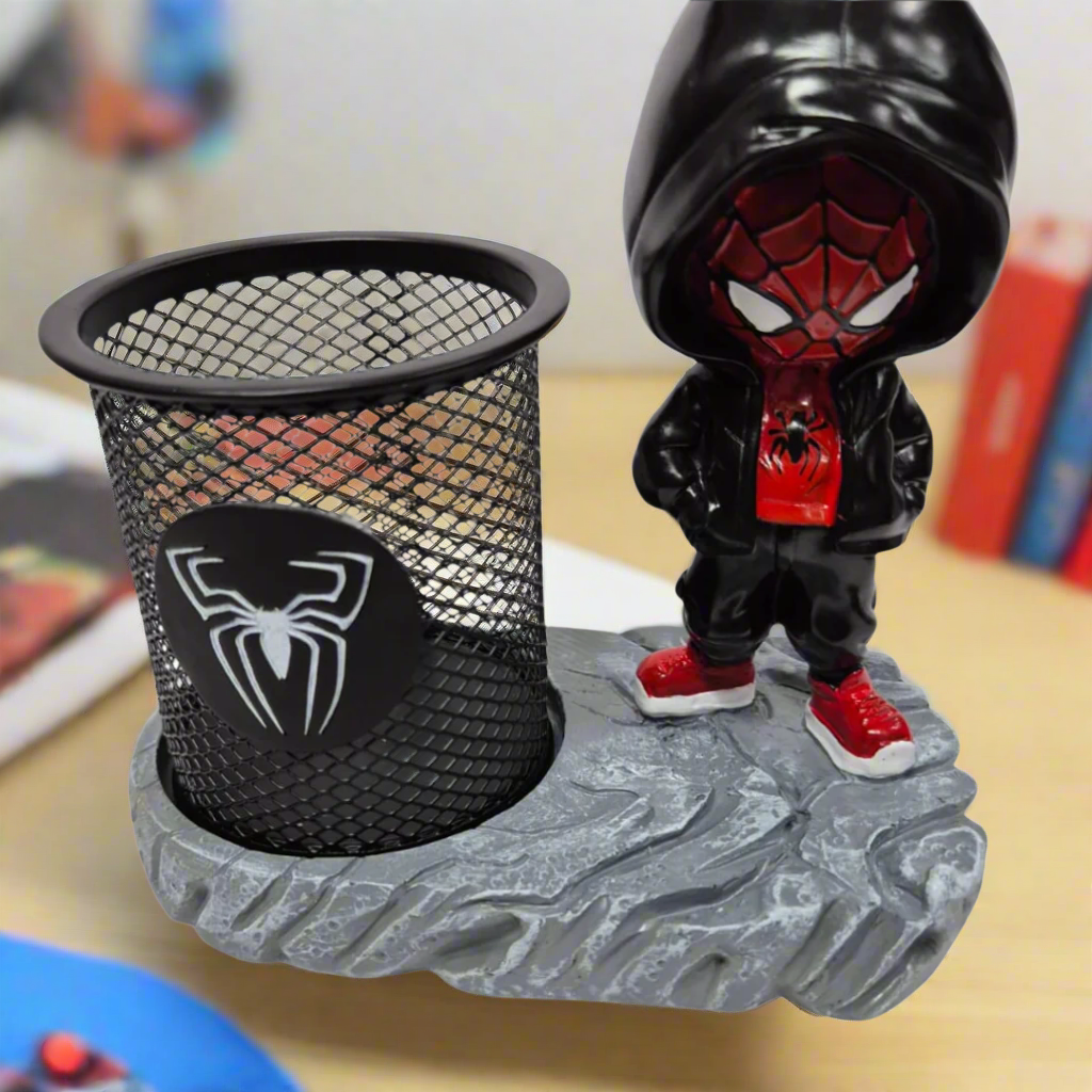 Superhero Polyresin Pencil Holder – Premium Stationery Organizer & Unique Gift