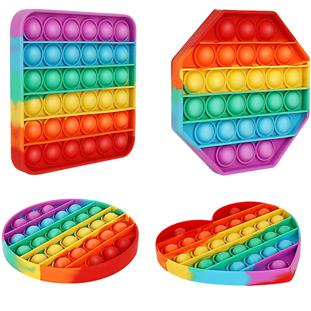 (Random design, 1 pcs) Pop IT Fidget Toy - Fun Sensory Game for Kids
