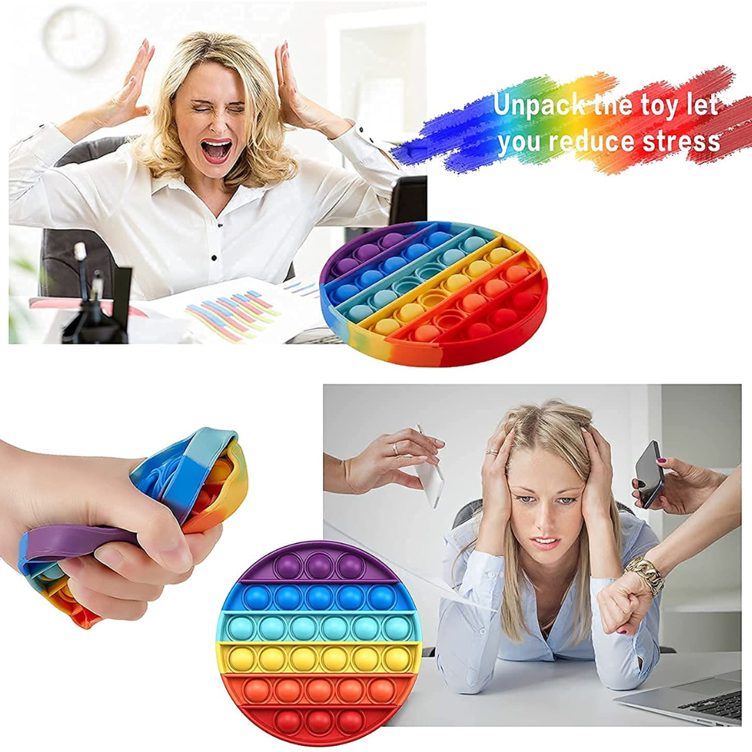 (Random design, 1 pcs) Pop IT Fidget Toy - Fun Sensory Game for Kids