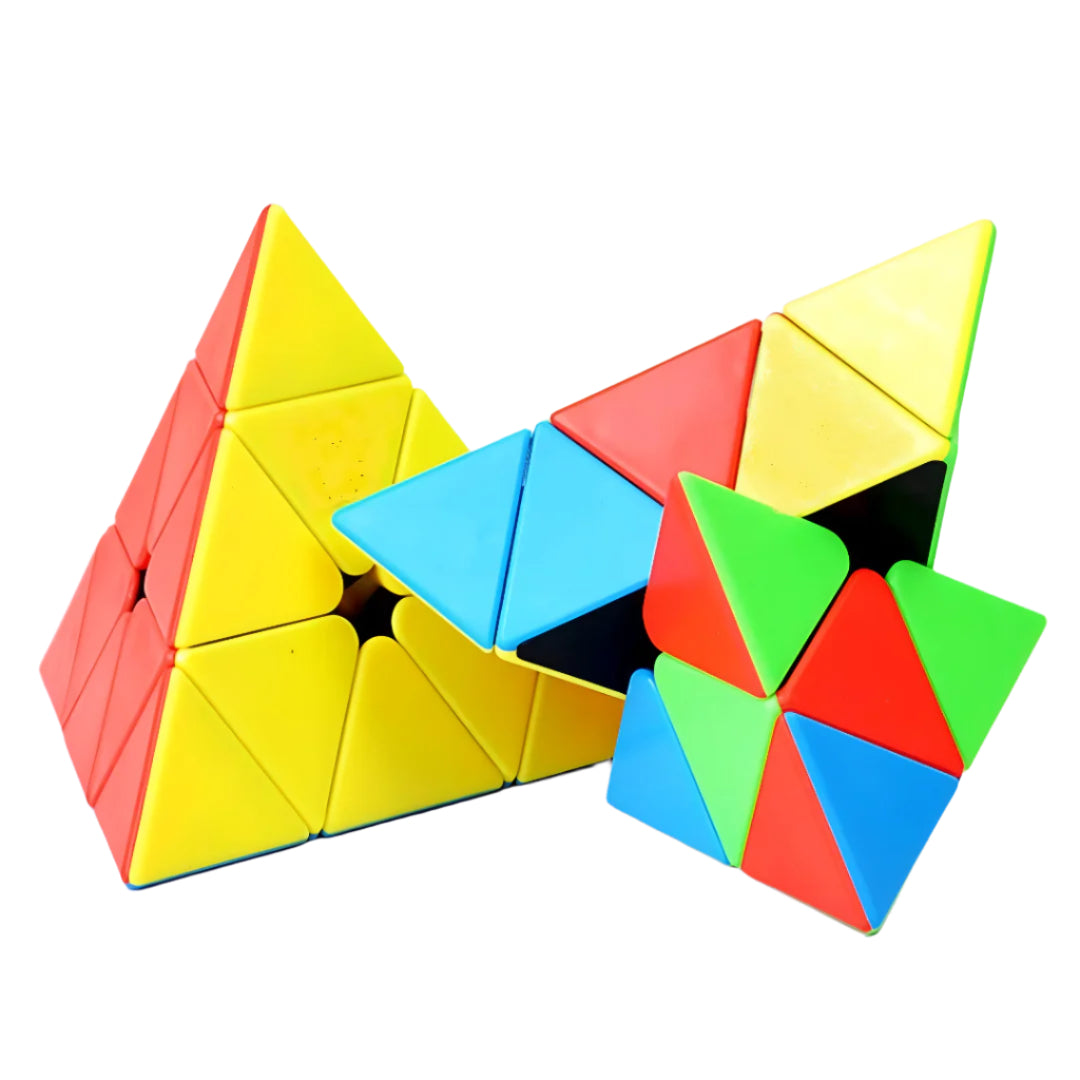 4-in-1 Puzzle Cube Combo | Brain Teaser