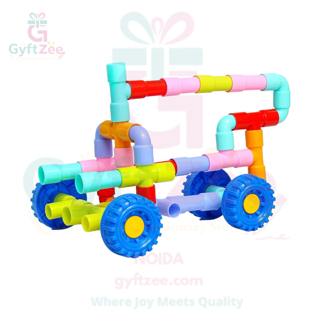 (Big Size, Multicolor) Smart Builders Building Blocks – 68 Pieces
