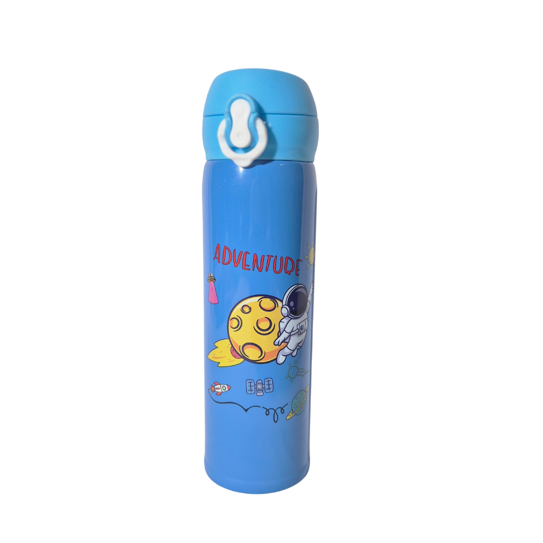 Stainless Steel Insulated Water Bottle (500ml) – Leakproof & Durable for Kids