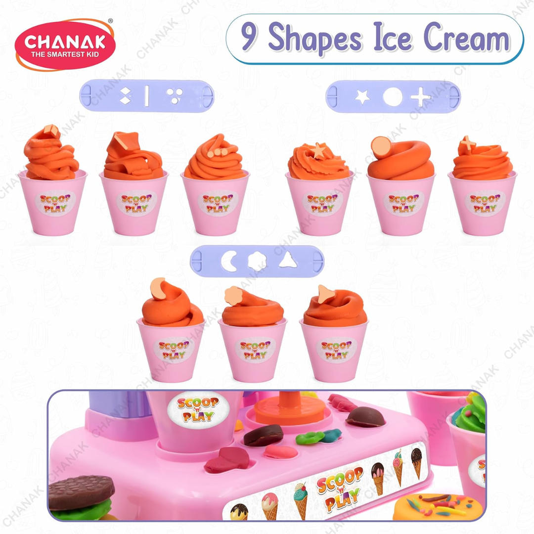 Ice Cream Maker Play Dough Set for Kids | Creative Kitchen Role Play