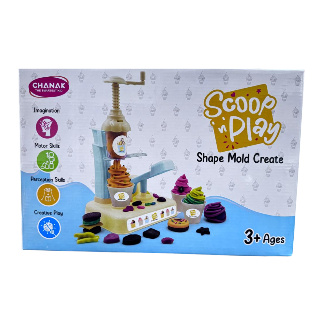 Ice Cream Maker Play Dough Set for Kids | Creative Kitchen Role Play