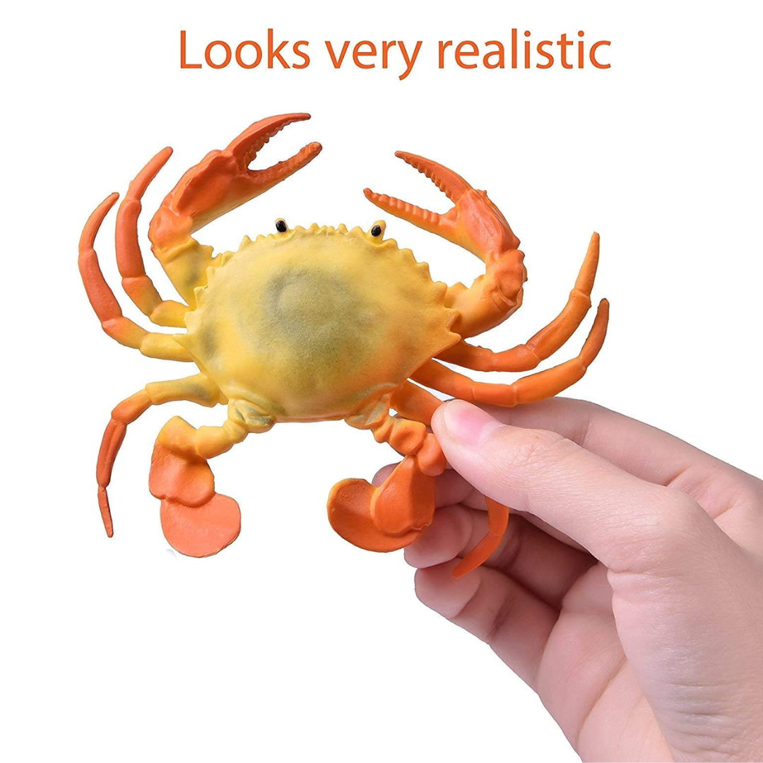 (Random animals) Underwater Ocean Animal Toy Set – 6 Pcs Marine Sea Creatures for Kids