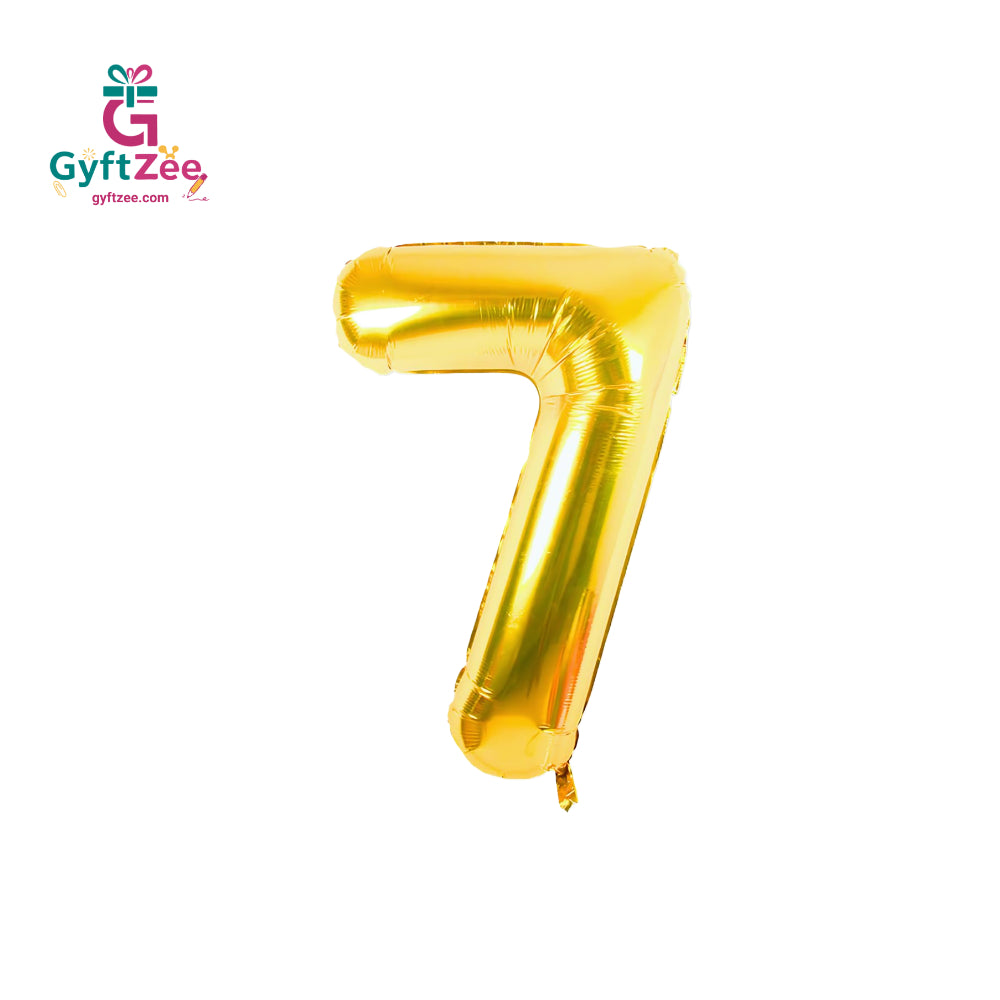 Foil/Helium Balloon Number 7 for Age