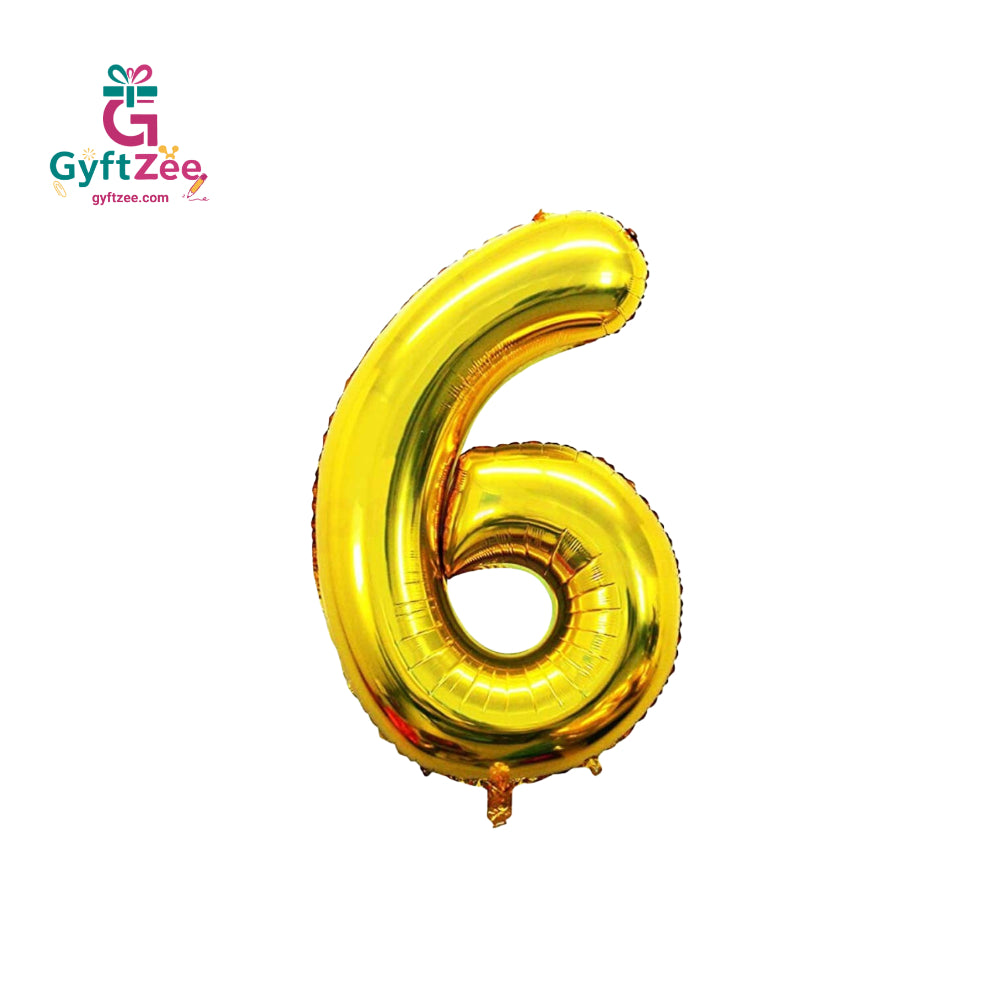 Foil/Helium Balloon Number 6 for Age