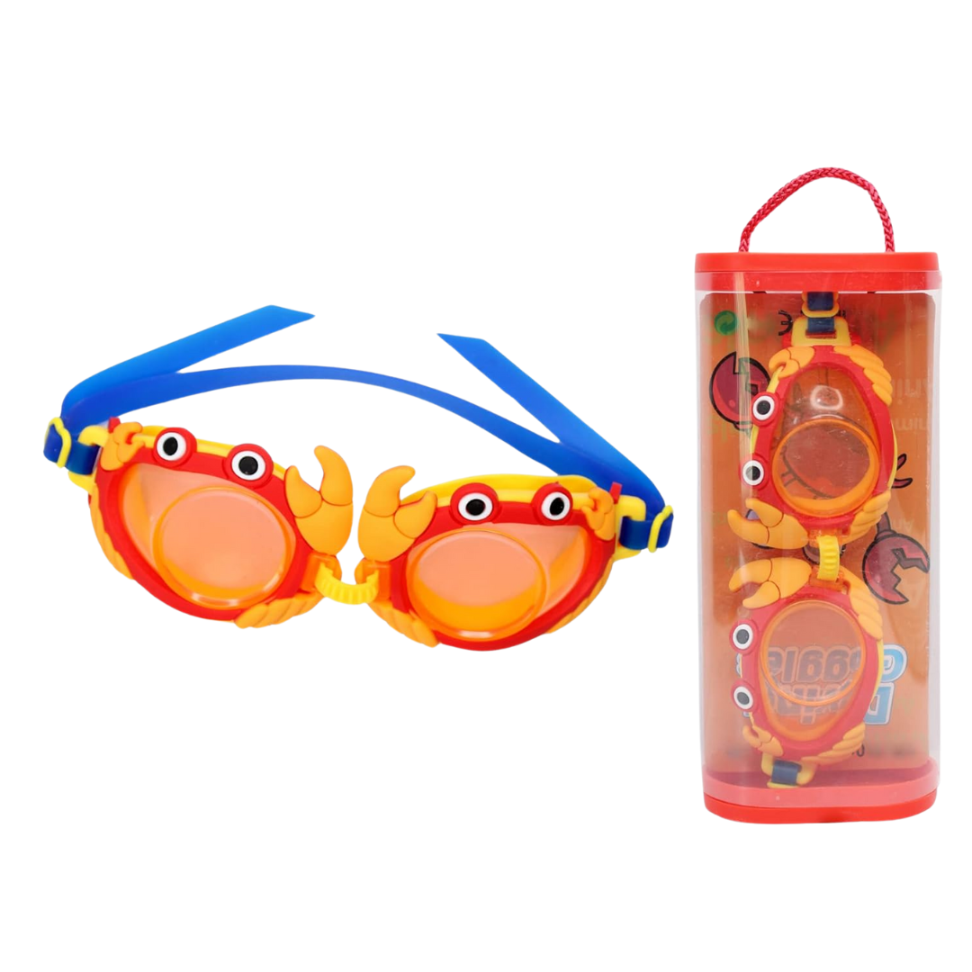 (1 pcs, random design) Kids Swimming Goggles (Age 3-8) | Anti-Fog, UV Protection