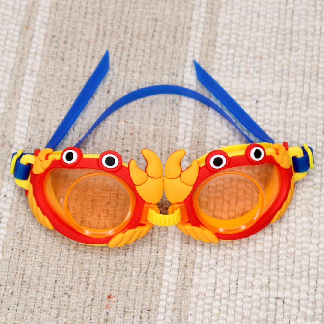 (1 pcs, random design) Kids Swimming Goggles (Age 3-8) | Anti-Fog, UV Protection
