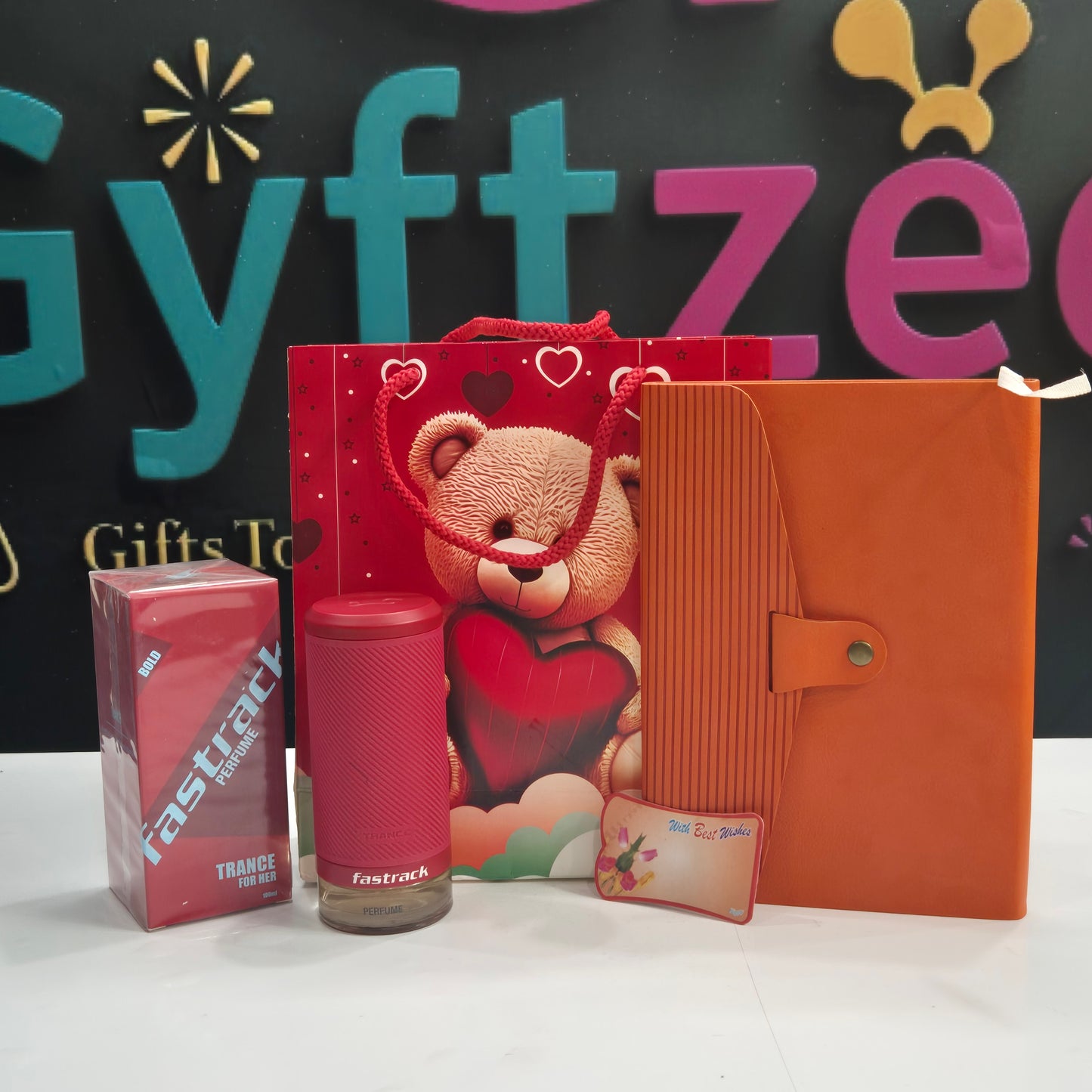 Women's Day Gift Combo – Executive Diary & Titan Fastrack Perfume | Free Gift
