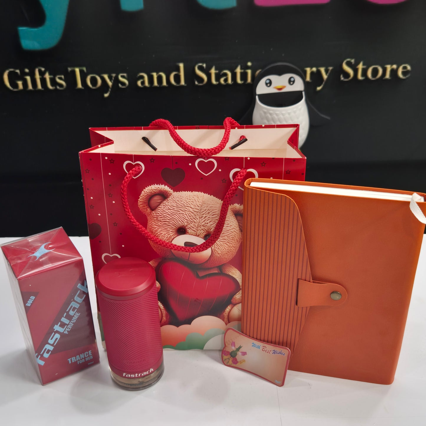 Women's Day Gift Combo – Executive Diary & Titan Fastrack Perfume | Free Gift